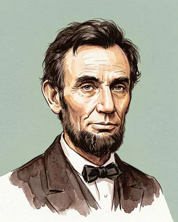 Abraham Lincoln, AI illustration