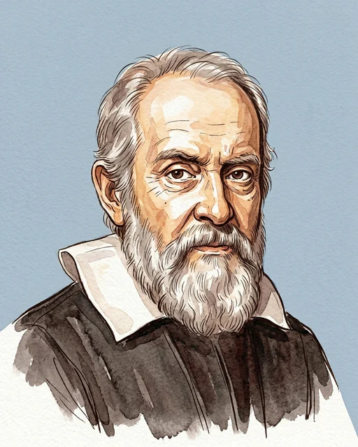 Galileo Galilei, AI illustration