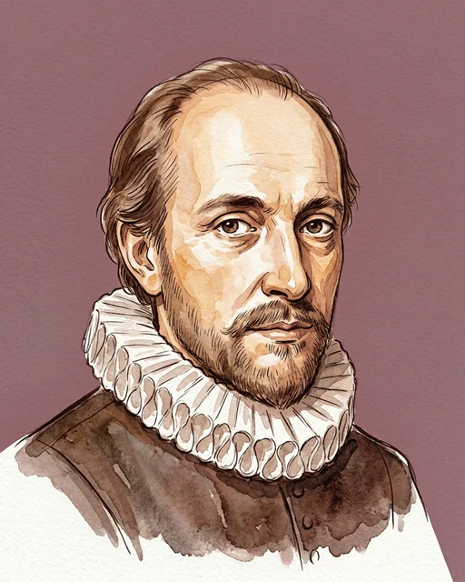 William Shakespeare, AI illustration